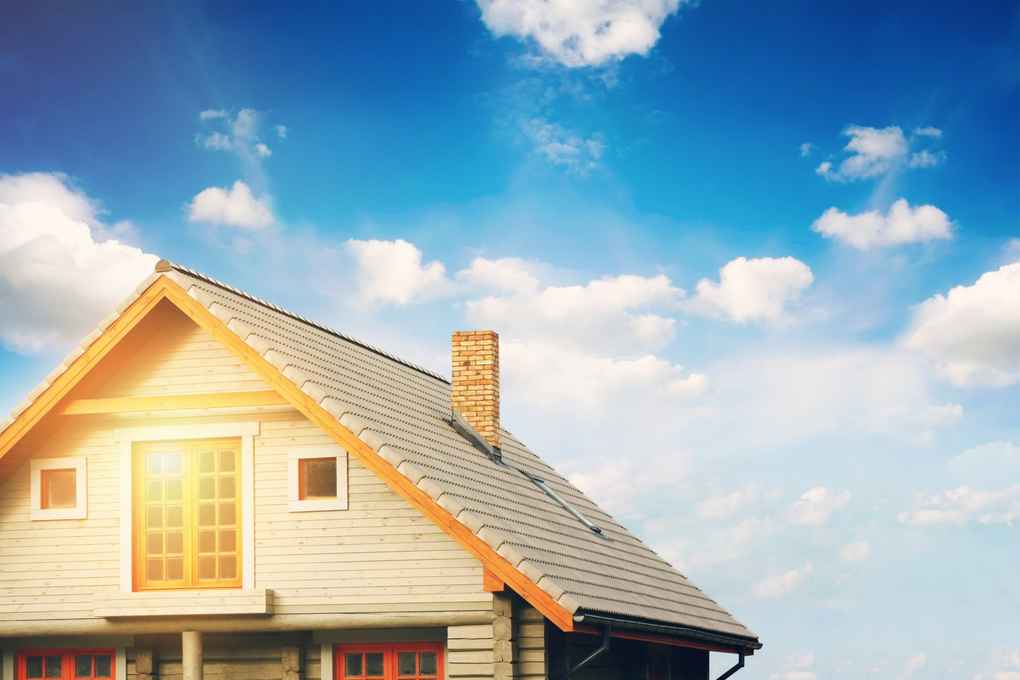 Home's roofing system against the sun